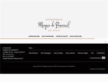 Tablet Screenshot of champagne-marquisdepomereuil.fr